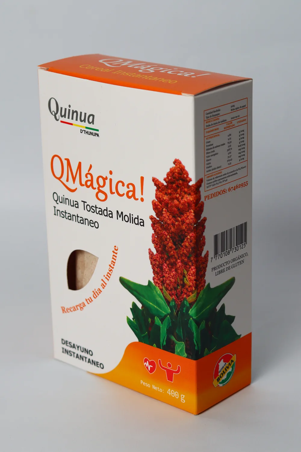 Caja de QMágica Quinua Tostada Molida Instantánea
